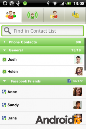 ����� ����������� ������ ICQ ��� ��������� Android