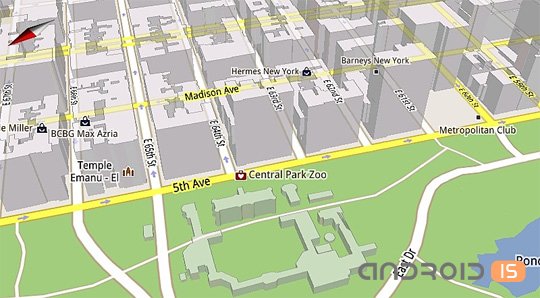 Google Maps 5.0 - 3D   -