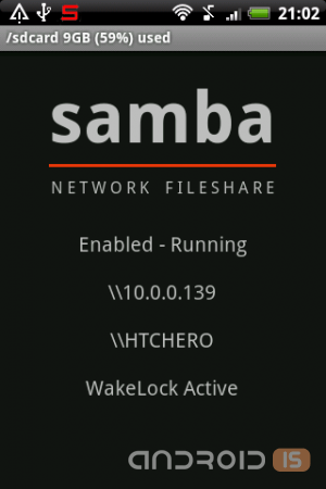 Samba Server for Android 111105-dev