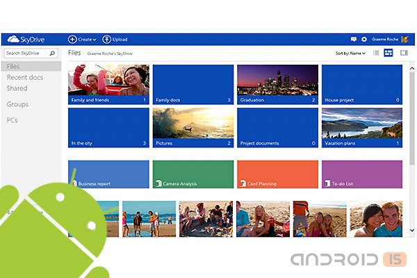 Microsoft   SkyDrive  Android