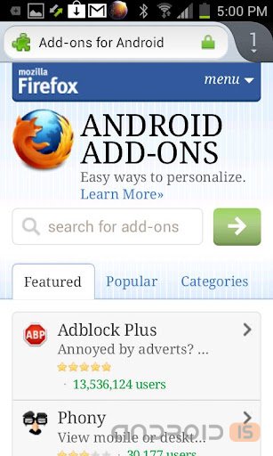   Firefox 15  Android