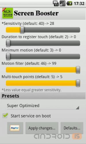 SGS Touchscreen Booster