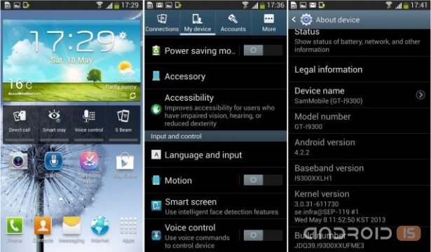 Android 4.2.2 Jelly Bean   Galaxy S III