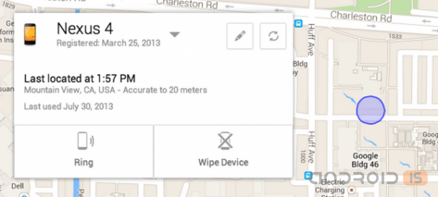 Google    Android Device Manager