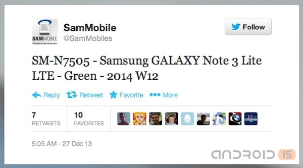 Samsung   Galaxy Note 3 Lite