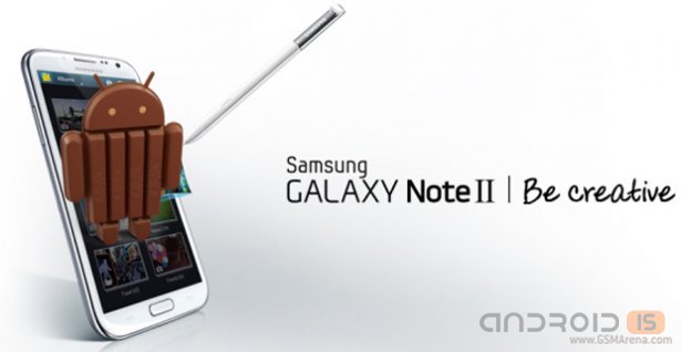 Samsung  Galaxy Note 2  Android 4.4 KitKat