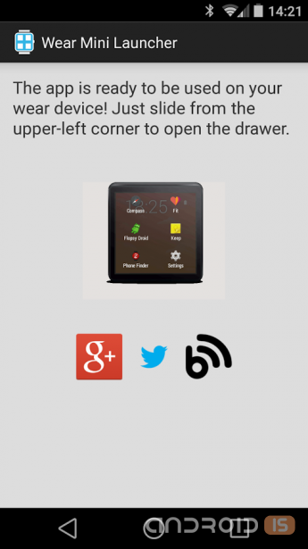 Android Wear    Mini Launcher