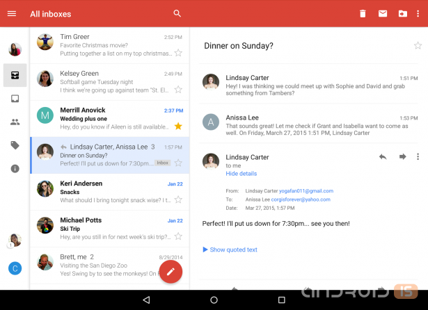 Google   Gmail  Android