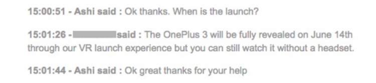   " " OnePlus 3