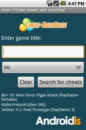    - Android Cheat Database