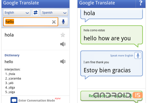 Conversation Mode -   Google Translate for Android