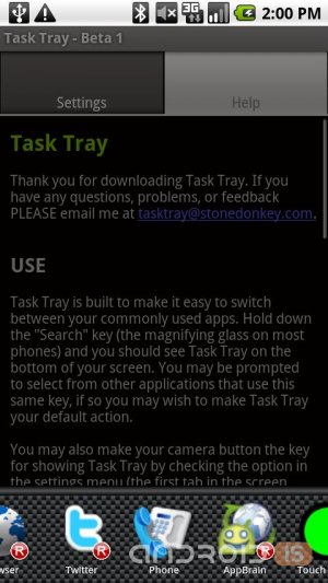 Task Tray