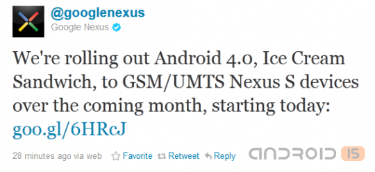 Google Nexus S  Android 4.0    ,   