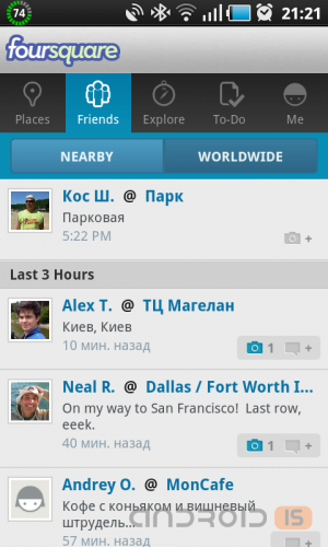 Foursquare 2011.11.18