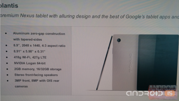 Новый планшет Nexus станет дорогим и премиальным