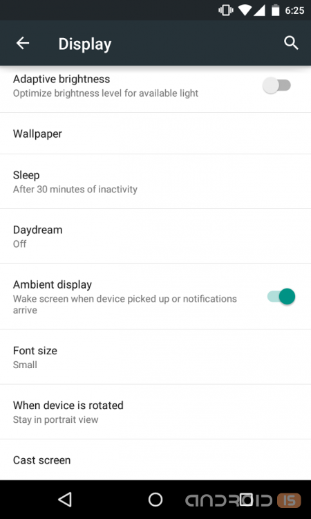 Android 5.0 Lollipop получит Ambient Display