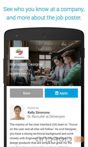 LinkedIn выпустил приложение для поиска работы