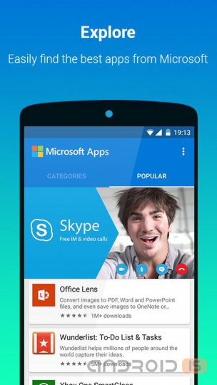 Microsoft Apps - новый магазин Android приложений