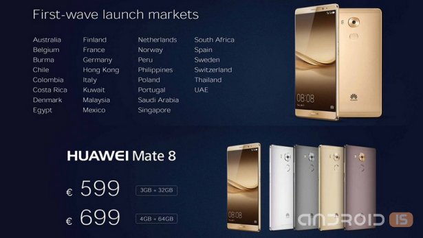 CES 2016: мировая премьера Huawei Mate 8 