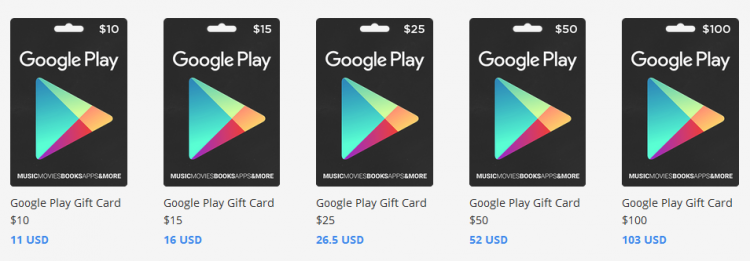     Play Gift Card